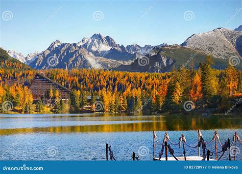 Lake Strbske Pleso, High Tatras, Slovakia Stock Image - Image of ...