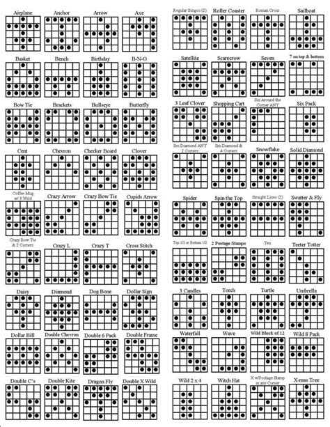 Bingo Patterns | Globe Bingo | Bingo patterns, Bingo, Bingo games