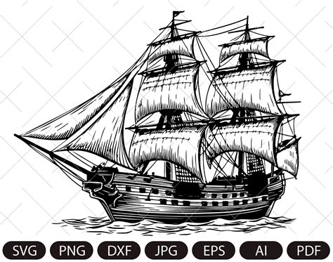 Pirate Ship Svg Ship Svg Sail Boat Svg Pirate Ship Clipart Etsy | The Best Porn Website