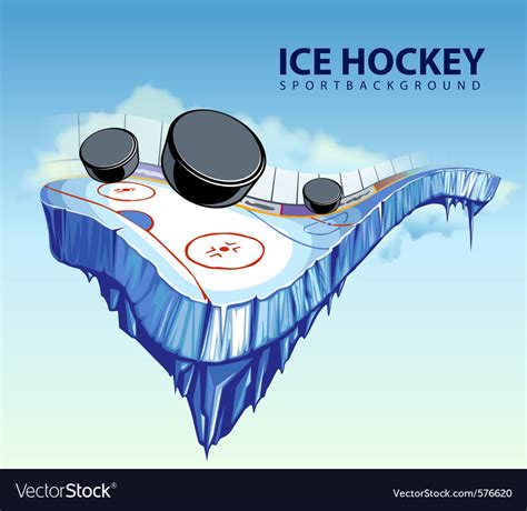 Hockey rink Royalty Free Vector Image - VectorStock