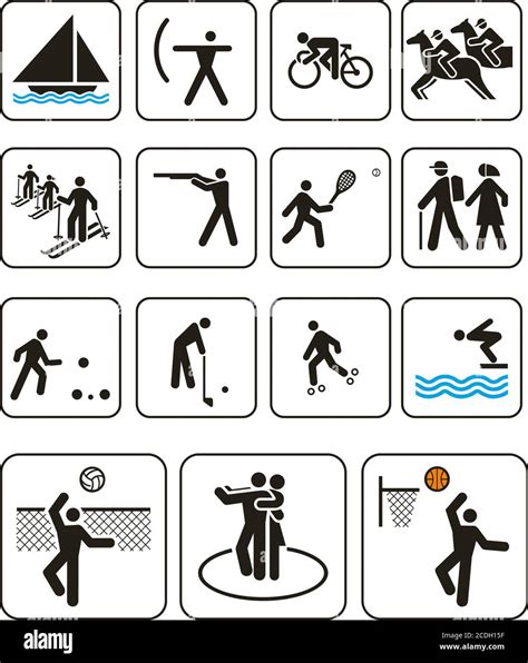 Sports olympic games signs Stock Photo - Alamy