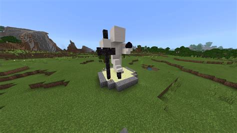 First time beating the ender dragon so i made this statue | Minecraft ...