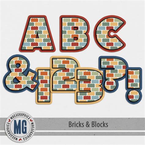 Bricks & Blocks Bundle | Digital Art