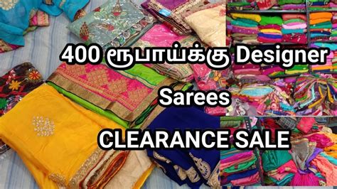 Sowcarpet #DesignerSarees Heavy Clearance Sale At RS.400 only ...