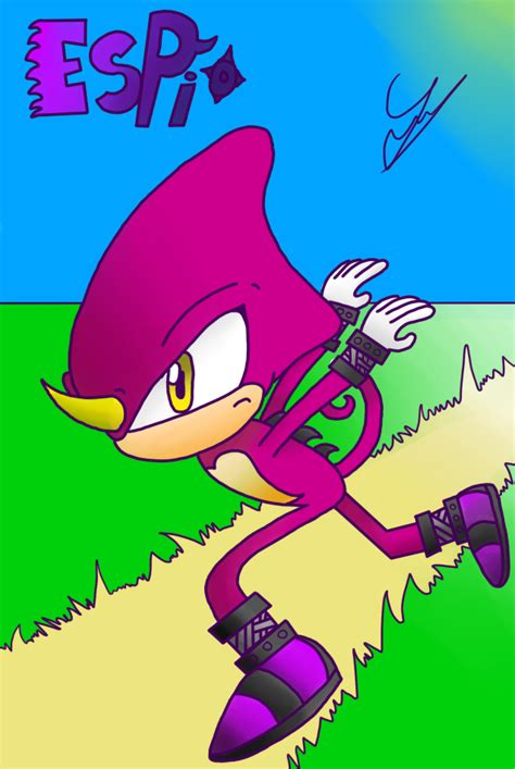 Espio the Chameleon (Fan-Art #1) by Chrono-The-Hedgehog on DeviantArt