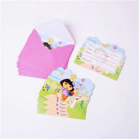 Dora – Invitations - J & C Party Supplies