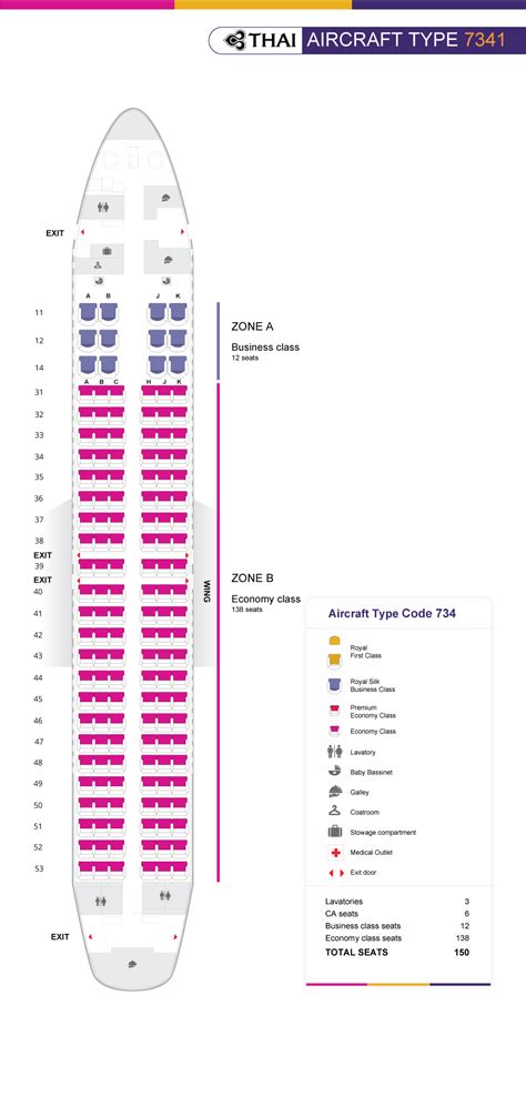 Thai Airways Boeing 737 400 Seating Plan | Review Home Decor