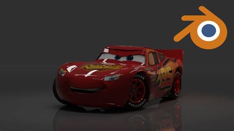 ACCURATE MCQUEEN MODEL made in BLENDER (timelapse) - YouTube