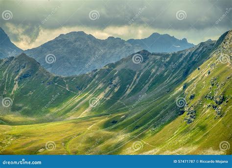 Alpine Landscape stock image. Image of vacations, mountain - 57471787