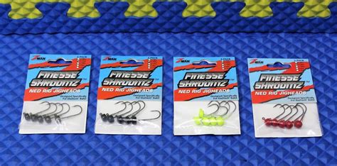 Z-MAN Finesse ShroomZ 1/15 oz Ned Rig Jig Heads 5 Pack FJH115-PK5 ...