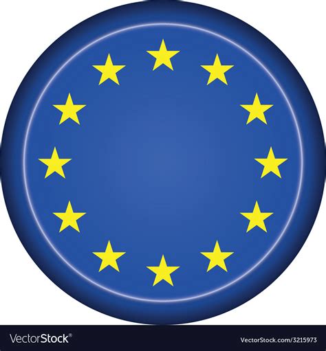 Badge EU flag Royalty Free Vector Image - VectorStock