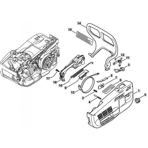 Stihl MS 201 T Chainsaw (MS201 T) Parts Diagram, Chain and Sprocket