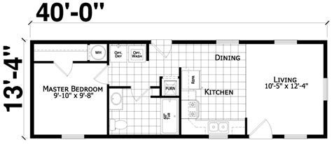 One Bedroom Mobile Home Floor Plans | Viewfloor.co