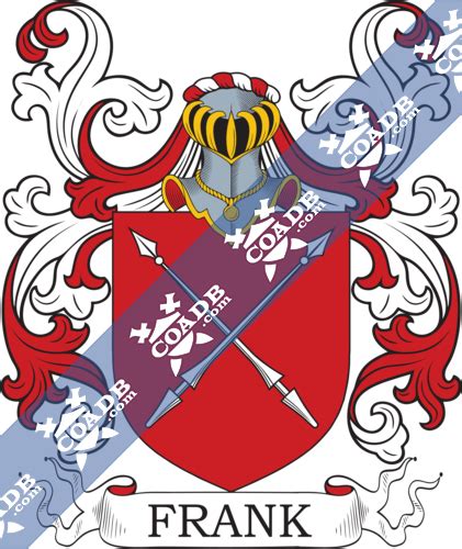 Frank Family Crest, Coat of Arms and Name History