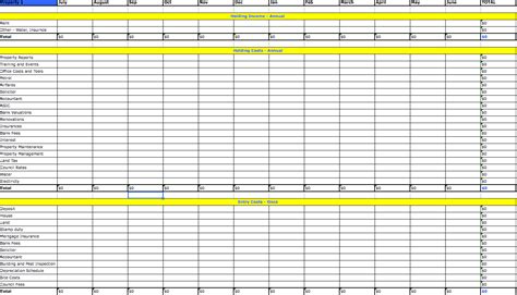 Personal Income Expense Worksheet Template