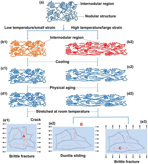 Schematic illustration of the mechanism of brittle-ductile transition... | Download Scientific ...