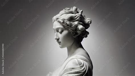 Illustration of a Renaissance marble statue of Gaia. She is the ...