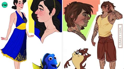 34 Human-ized Versions of Famous Cartoon Characters