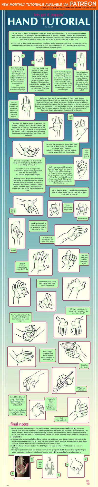 Hand tutorial by shingworks on DeviantArt