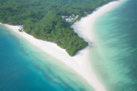 Premium Photo | Photo aerial view of beautiful tropical beach