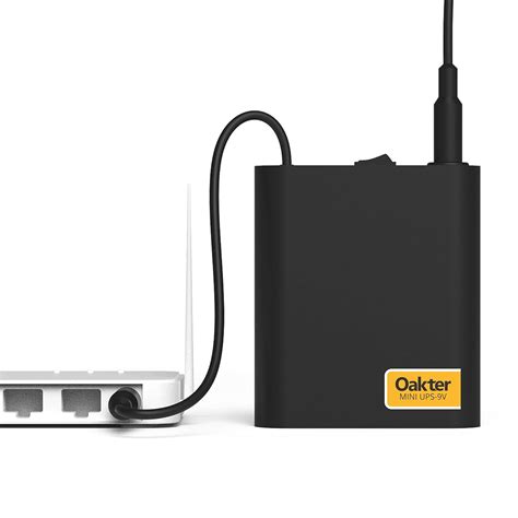 CRUST Smart Mini UPS For WiFi Router And Upto Hours Power Replaceable EV Grade Li-Ion Supports ...