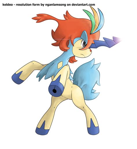 647 - Keldeo - resolute form by nganlamsong on DeviantArt