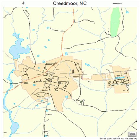 Creedmoor North Carolina Street Map 3715320