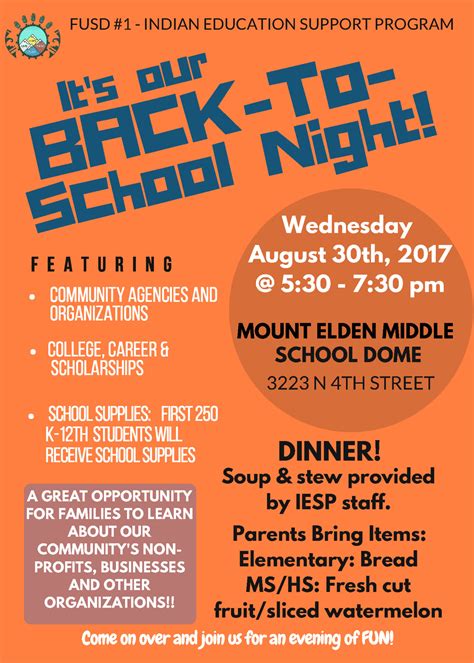 Annual Back-To-School Night : Children & Youth News | Coconino Coalition for Children & Youth