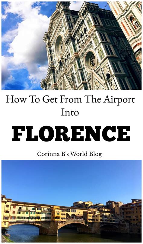 How To Get From The Airport Into Florence - Corinna B's World