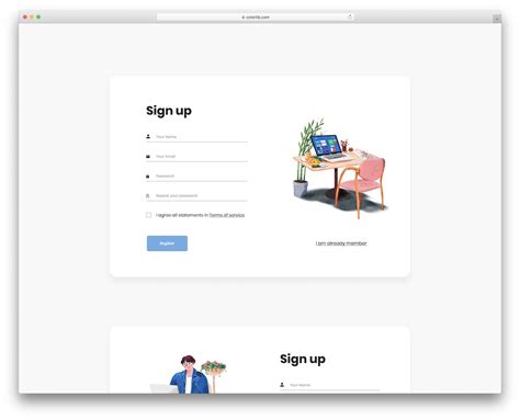 Colorlib Reg Form V7 - Free Creative Signup Template 2024 - Colorlib