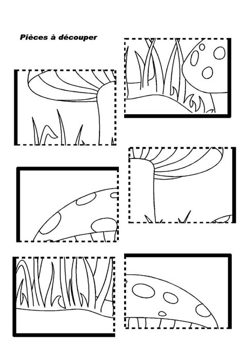 mushroom puzzle worksheet | Crafts and Worksheets for Preschool,Toddler and Kindergarten ...