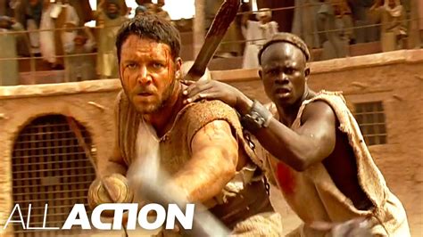 Surviving the First Arena Fight | Gladiator | All Action - YouTube