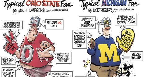 Michigan vs. Ohio State: Free Press, Columbus cartoonists throw down