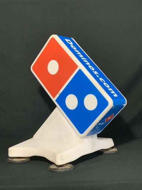 Domino's Pizza LIGHTED Sign Delivery Magnetic Car Topper No Power ...