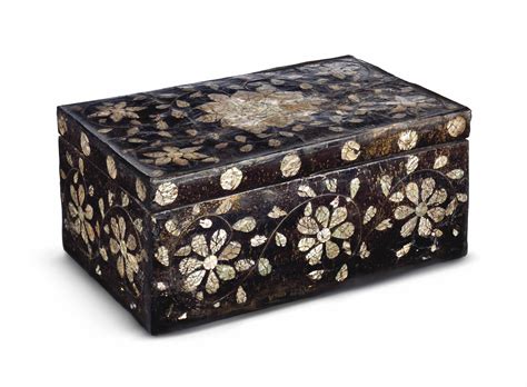 A mother-of-pearl inlaid lacquer box , JOSEON DYNASTY (19TH CENTURY) | Christie's
