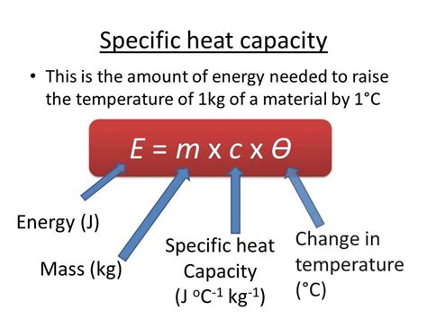 Specific Heat Capacity- REQUIRED PRACTICAL Diagram | Quizlet