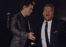 Harry Styles Kiss GIF by The Late Late Show with James Corden - Find ...