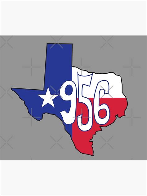 "Hand Drawn Texas Flag 956 Area Code" Poster for Sale by itsrturn | Redbubble