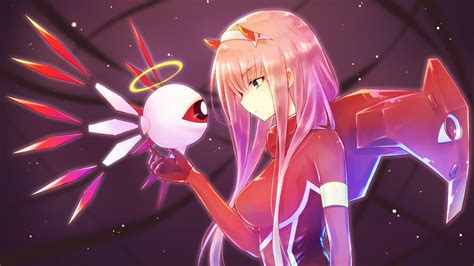 Download wallpaper 1280x720 anime girl, robot, zero two, long hair, hd, hdv, 720p widescreen ...