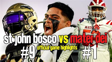 ST JOHN BOSCO VS MATER DEI ️‍🔥 | CRAZIEST FINISH IN PAST DECADE 👀 Nation's BIGGEST HSFB Rivalry ...