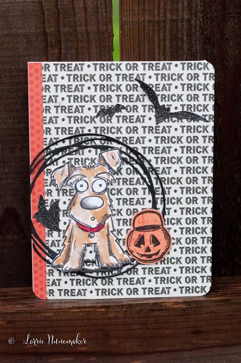 Lorrie's Story: Halloween Crazy Dog Cards