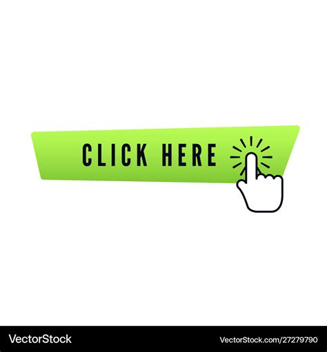 Hand cursor with animation action over green Vector Image