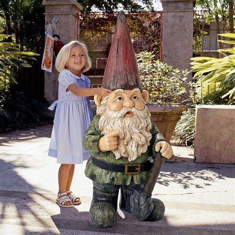 Gigantic Garden Gnome Statue - The Green Head