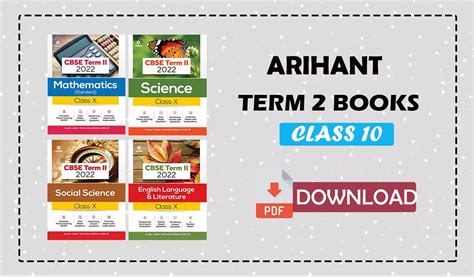 [PDF] Arihant CBSE Term 2 Question Banks with Theory Books for Class 10 Download | CBSE Class 10 ...