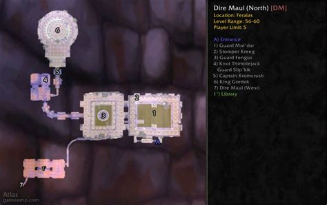 Classic WoW - Dire Maul Guide (Boss, Loot, Map, Quest)