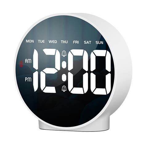 LED Digital Clock Electronic Desktop Clock Snooze Setting Dual Alarm ...