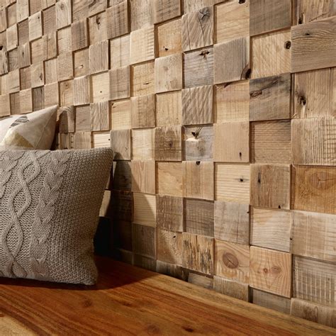 Pannello decorativo da parete - CUBE - TIMBERWALL - per interni / di ...