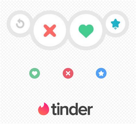 Tinder Buttons And Logo