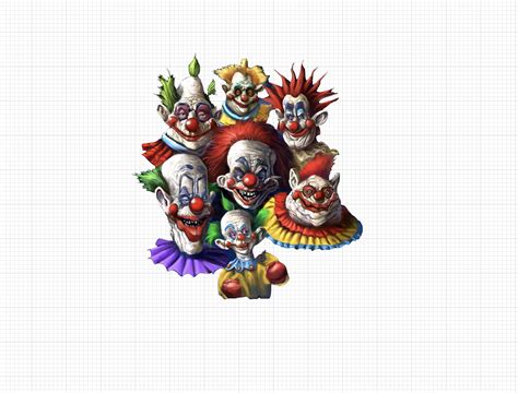 Killer Clowns PNG Digital Download - Etsy