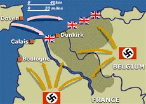 Dunkirk Evacuation Dunkirk France Map